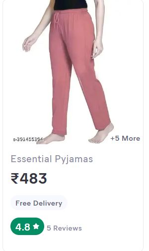 coton pyjama review from snapdeal
