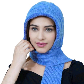 Women's Noori Muffler with Attached Cap - Acrylic & Wool Blend with Fur Lining for Extreme Winter Warmth - Image 31