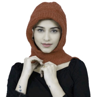 Women's Noori Muffler with Attached Cap - Acrylic & Wool Blend with Fur Lining for Extreme Winter Warmth - Image 30