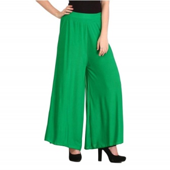 coton women palazo free size green