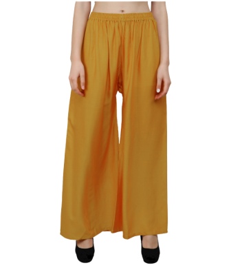 coton women palazo free size yellow