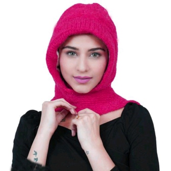 Women's Noori Muffler with Attached Cap - Acrylic & Wool Blend with Fur Lining for Extreme Winter Warmth - Image 24