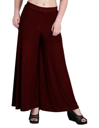 coton women palazo free size maroon