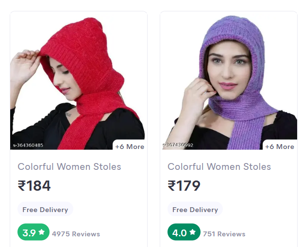 noori muffler cap set reviews from meesho