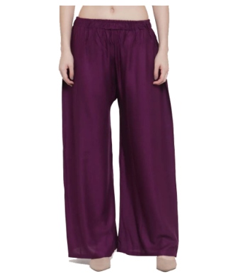 coton women palazo free size purple