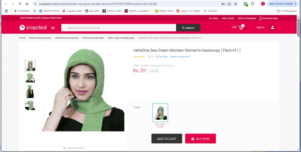 noori muffler cap set reviews from snapdeal