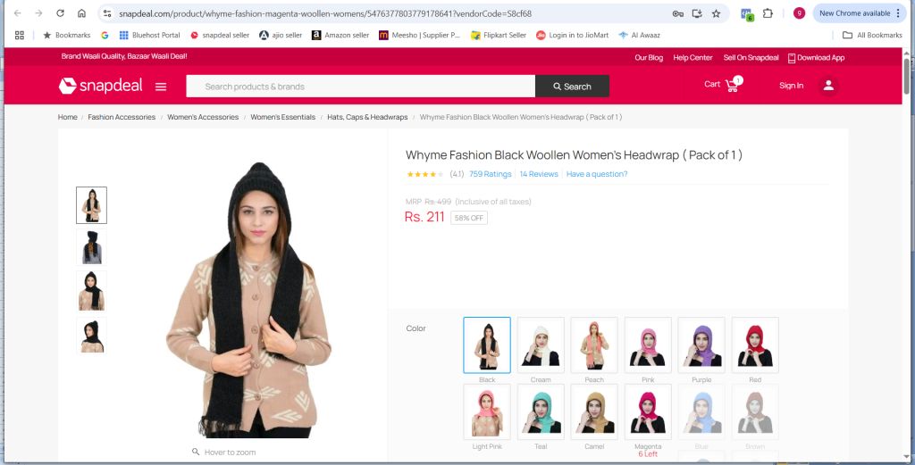 noori muffler cap set reviews from snapdeal