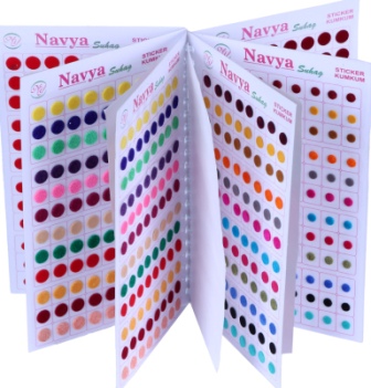 multicolor bindi book for women