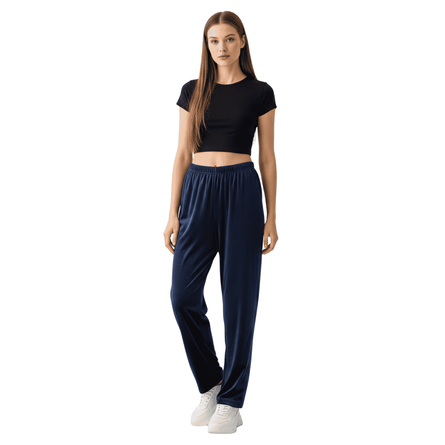 velvet women pyjama without pocket navy