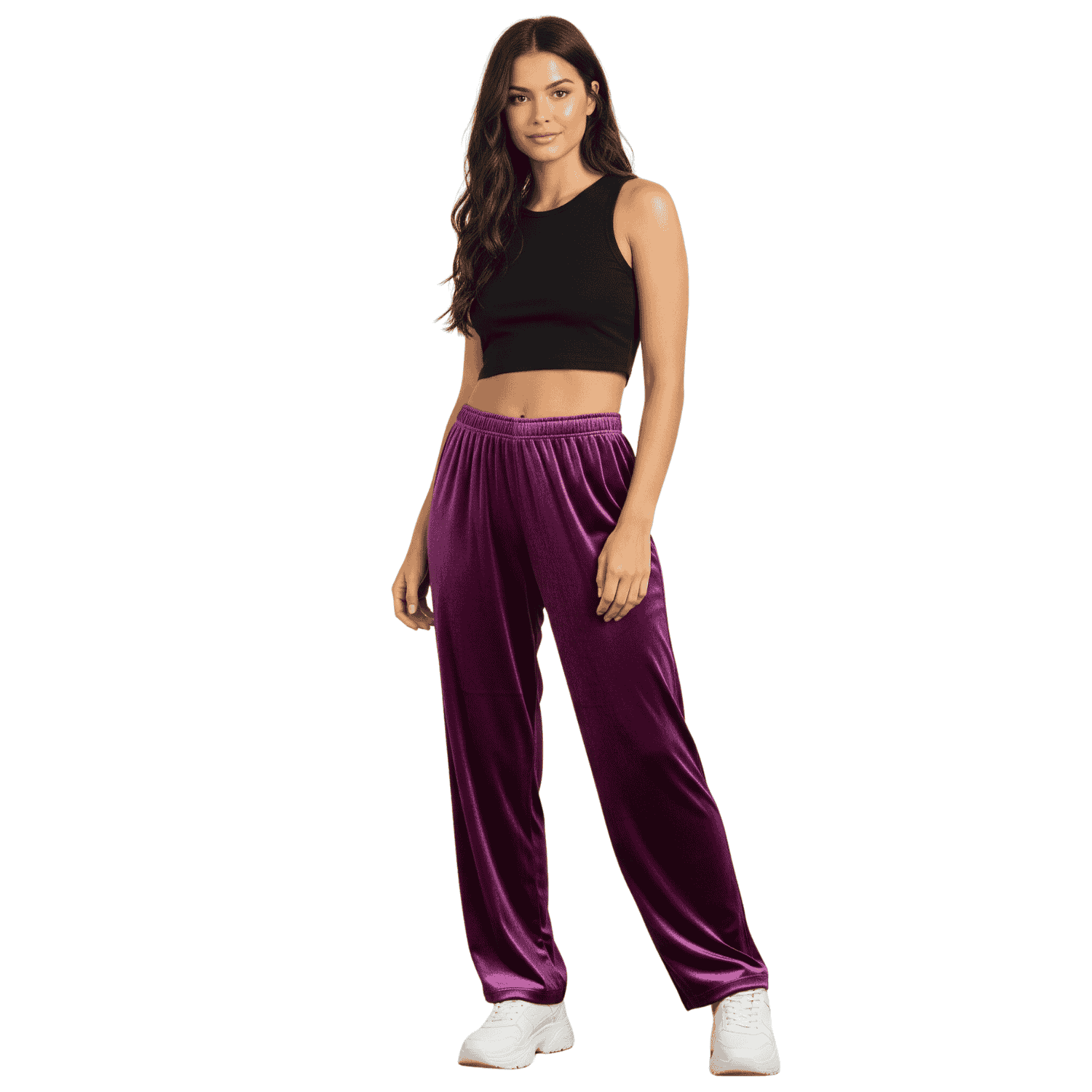 velvet women pyjama without pocket burgandy