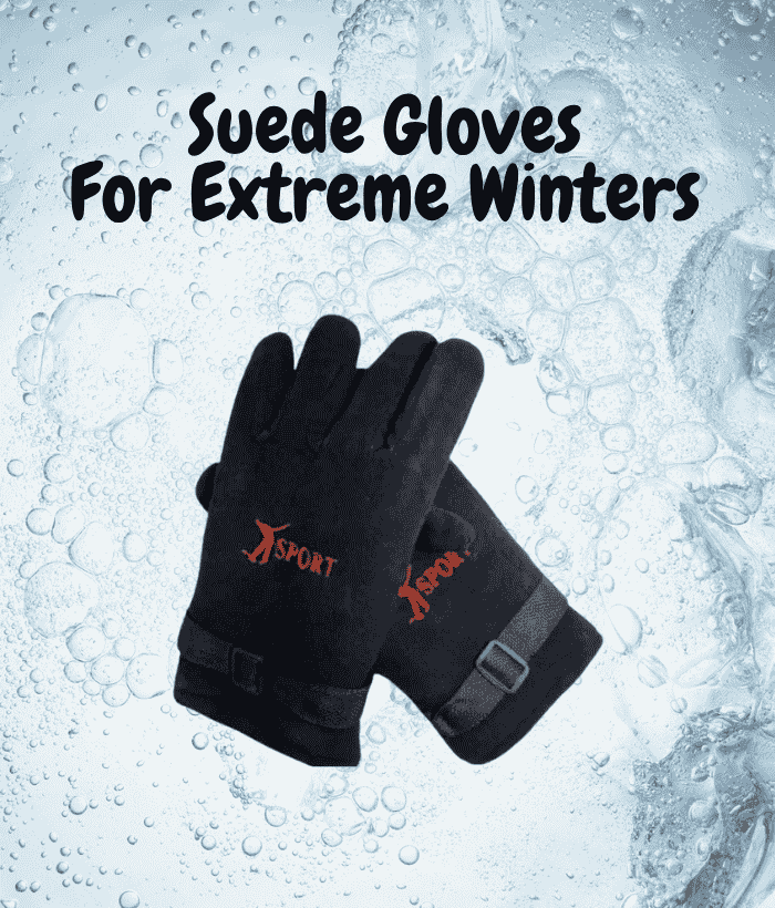 suede gloves for extreme winters