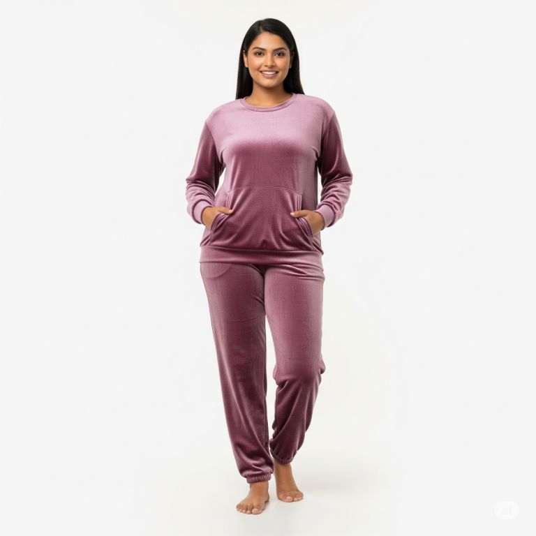 Velvet Co-ord Set Tracksuit Onion