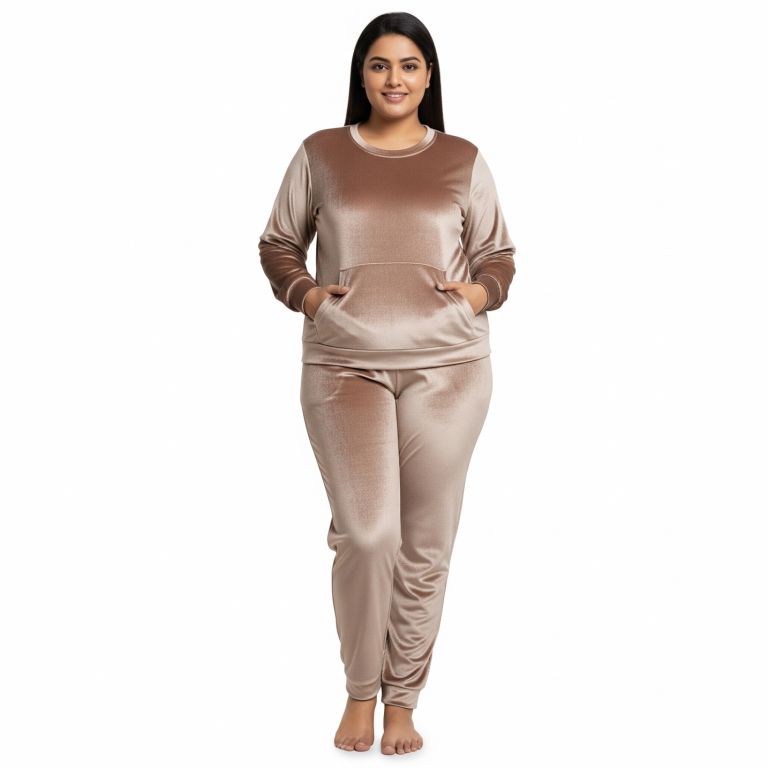 Velvet Co-ord Set Tracksuit Skin
