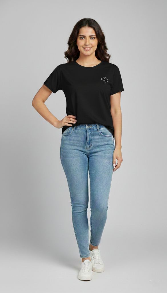 women tshirt black