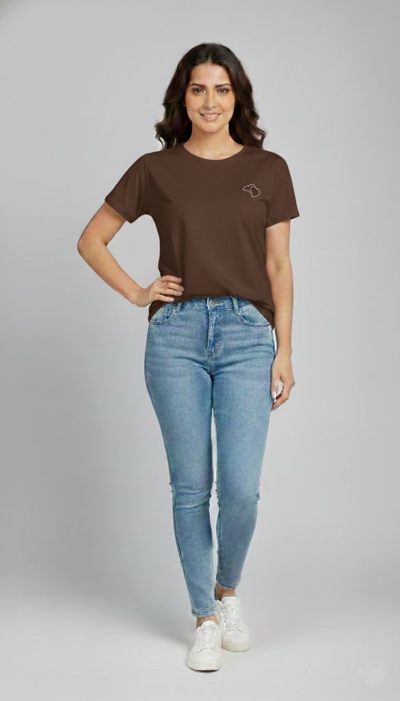 women tshirt brown