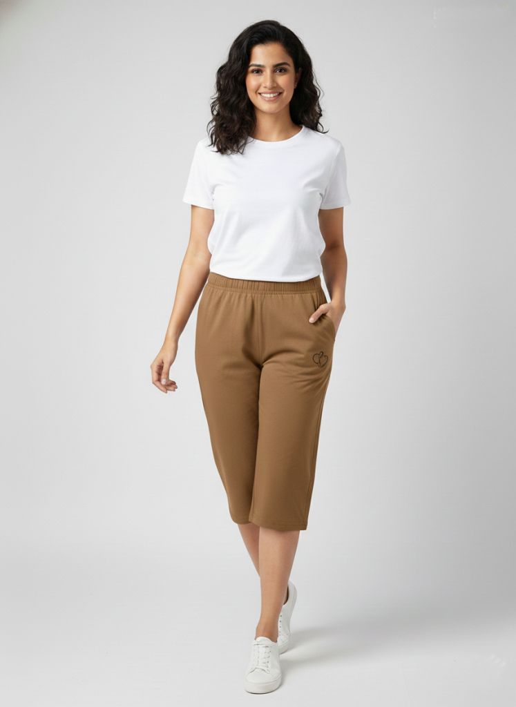 camel coton capri