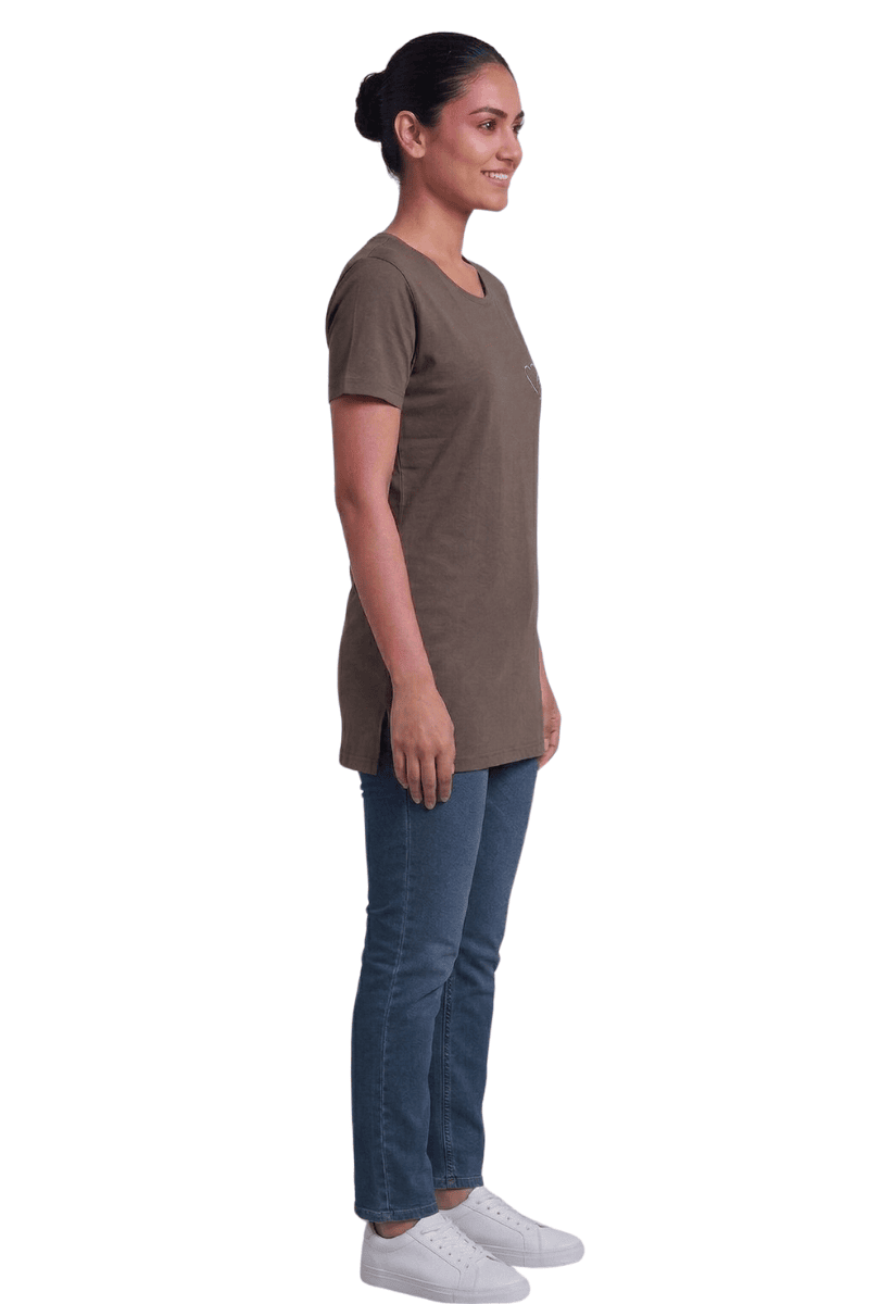 olive tshirt women side