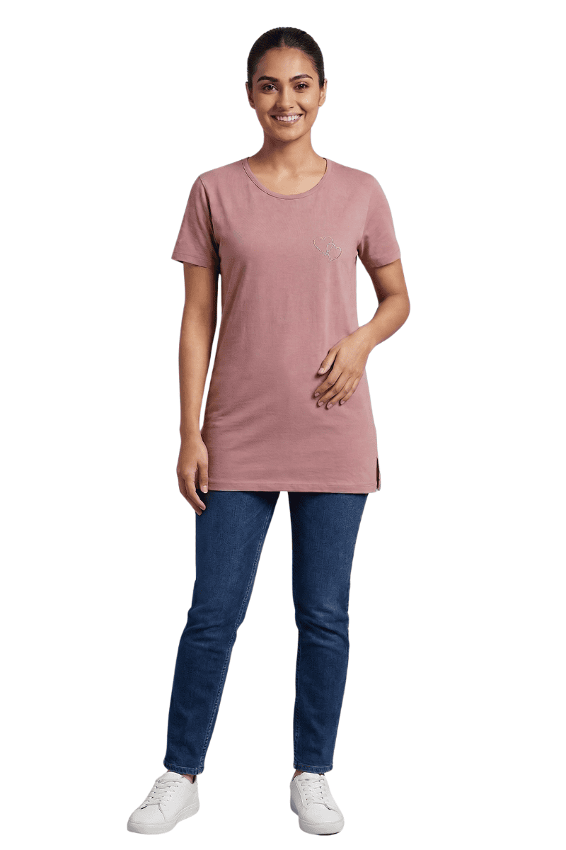 rose gold tshirt women front