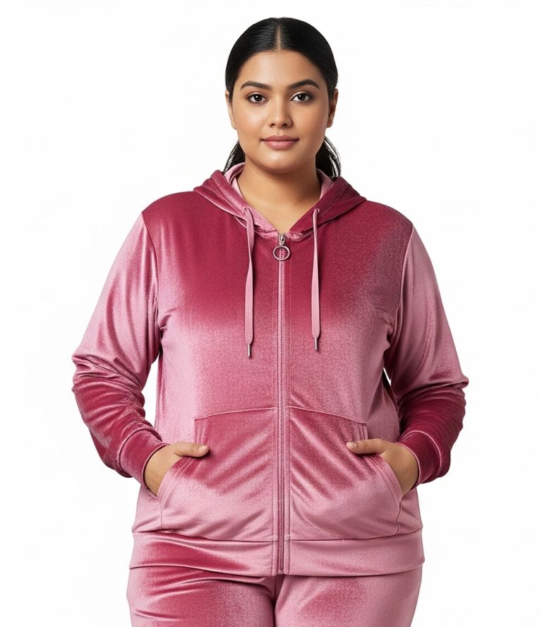 velvet zipper pink