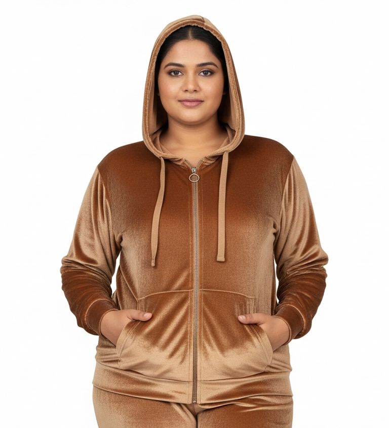 velvet zipper tan