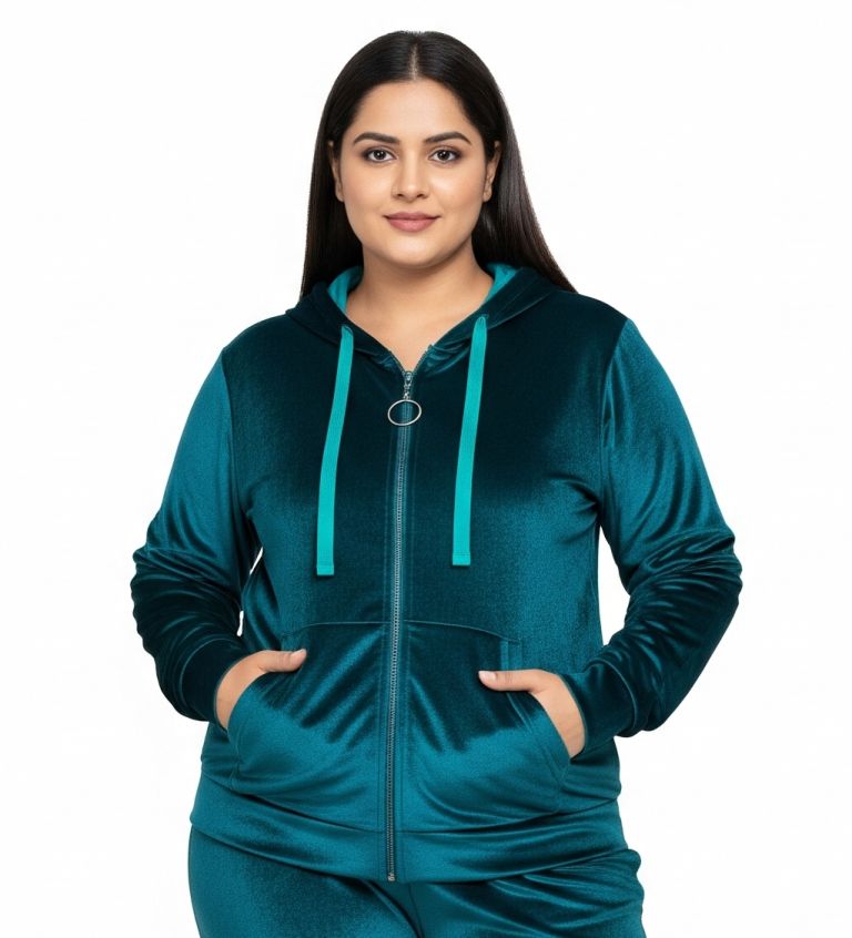 velvet zipper teal
