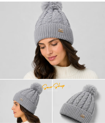 paris winter pompom women cap main image