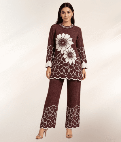 peony winter woollen women co-ord set main image
