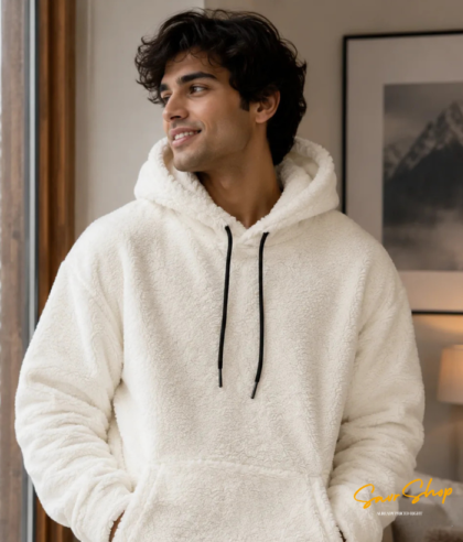 men sherpa sweatshirt main image